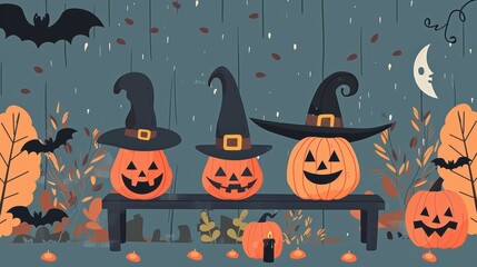 Wall Mural - Halloween Background