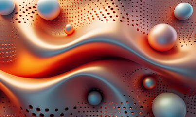 abstract 3d render detail waves and sparkle background