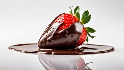 Wall Mural - chocolate and strawberry