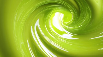Wall Mural - Vibrant Green Spiral Abstract Background Design