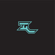 © rudi - blue esport dynamic gaming monogram logo letter sporty and bold concept IL