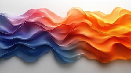 Canvas Print - Abstract Colorful Waves