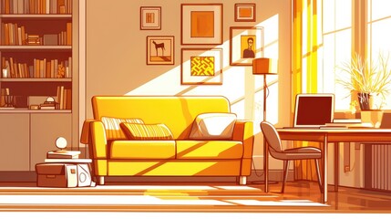 Poster - modern living room