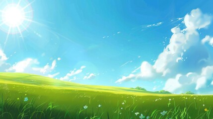 Wall Mural - Sunlit Meadow