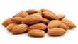© Yeivaz - Almonds isolated on a white background. Pile of almonds nuts closeup