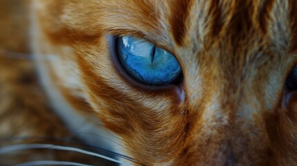 Wall Mural - Close-up of a Cat's Eye