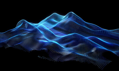 abstract 3d design background waves particle splash in 3d abstract