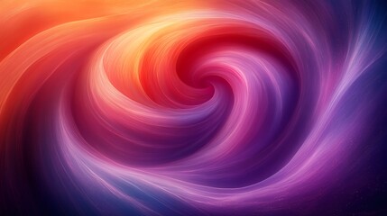 Wall Mural - Abstract swirling pattern with a vibrant gradient of pink, orange, and purple.