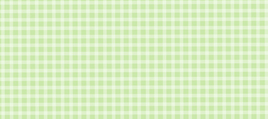 Wall Mural - Green and white plaid fabric texture background	