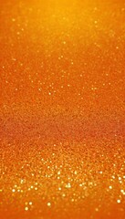 Poster - bright orange glitter background with gold sparkle