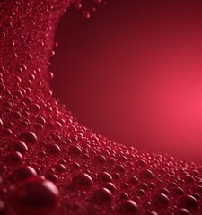 Aufkleber - red spheres on black background