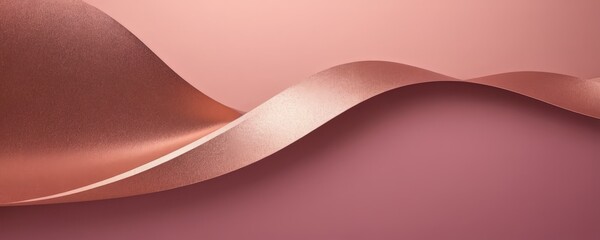 Wall Mural - pink and gold background with curved curve