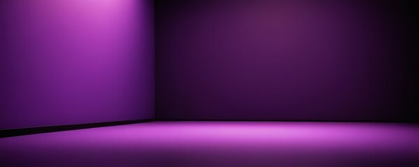 Poster - room with purple light in it