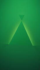 Aufkleber - green triangle with light shining on it