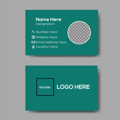 modern business card with simple and clean concept