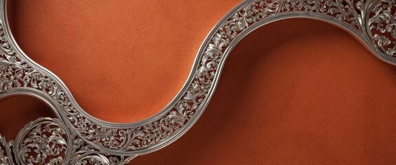Poster - mirror with decorative design on it