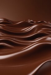 Aufkleber - chocolate flowing in the air