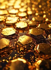 Poster - gold background