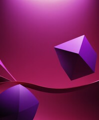 Poster - purple background with red and design