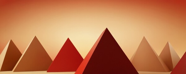 Aufkleber - group red and white mountains