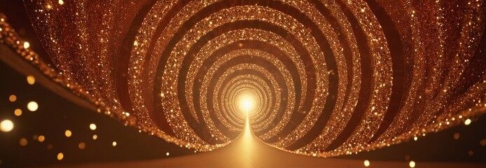 Fototapete - light in the middle tunnel
