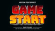 © Ivanovitcz - 3d game start editable text effect