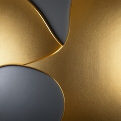 Poster - close up gold and blue wall