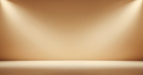 Poster - empty room with spotlights and floor