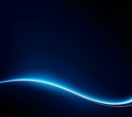 Aufkleber - dark blue background with curved wave