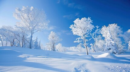 Wall Mural - Snowy Winter Landscape