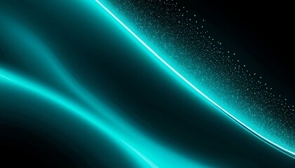 black background with green wave