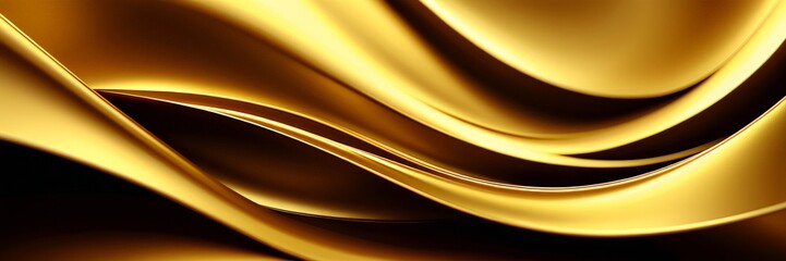 Aufkleber - gold background with wavy pattern