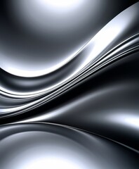 Fototapete - black and white background with wave pattern