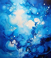 Leinwandbilder - blue abstract painting