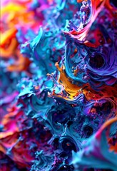 Aufkleber - colorful abstract painting