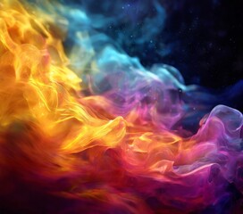 Leinwandbilder - colorful smoke background