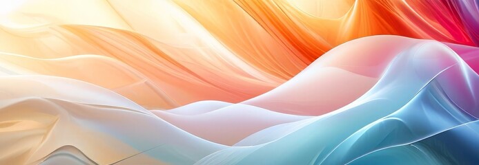 Fototapete - abstract background with colorful waves