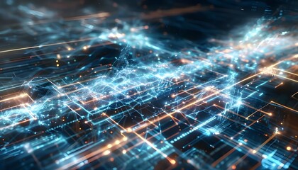 An abstract depiction of digital technology