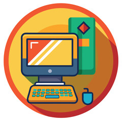 Aufkleber -  Computer for Work, Gaming, and Digital Productivity