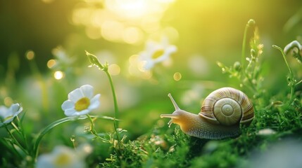 Snail in the Meadow