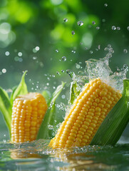 Wall Mural - Fresh Corn on the Cob