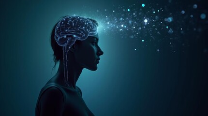 Artificial Intelligence and Human Mind: Conceptual Visualization of Brain Activity and Cognitive Enhancement