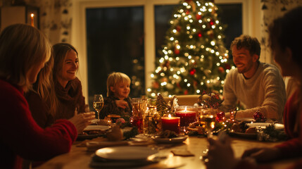 Family celebrations at Christmas.