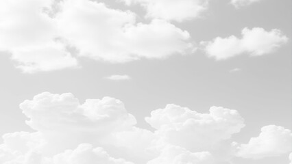 Wall Mural - White Clouds from above. Aerial view of the fluffy white cloud on blue sky. Top view from an airplane over white clouds in a blue sky. High in the Heavens.