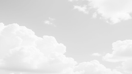 Wall Mural - White Clouds from above. Aerial view of the fluffy white cloud on blue sky. Top view from an airplane over white clouds in a blue sky. High in the Heavens.