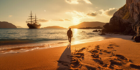 Canvas Print - Walking and running outdoor