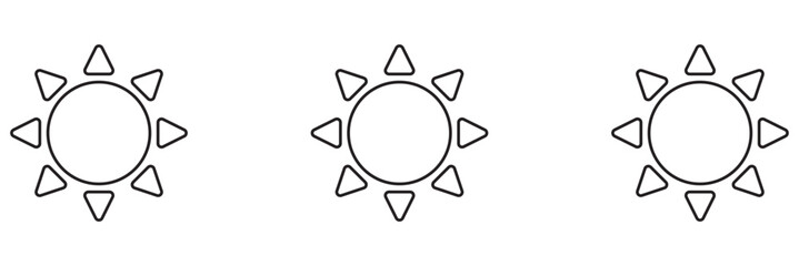 Sun moon icon illustration isolated vector sign symbol.