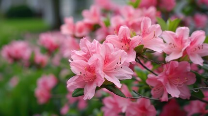 Poster - Lovely pink blooms in the yard