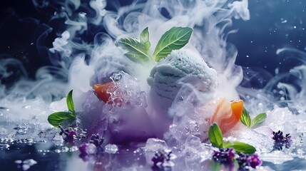 Poster - Gastronomy molecular cryo-cooking for creating frozen and semi-frozen