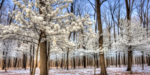 Canvas Print - Trees in the forest